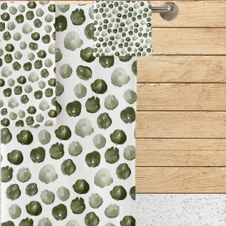 Moderne Polka Dots Badhandtuch Set