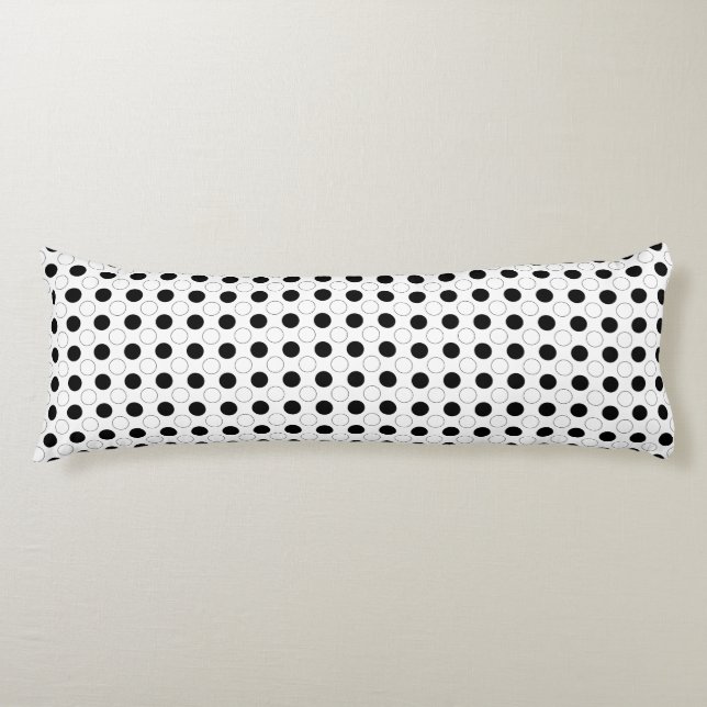 Moderne Polka Dots Seitenschläferkissen (Vorderseite)
