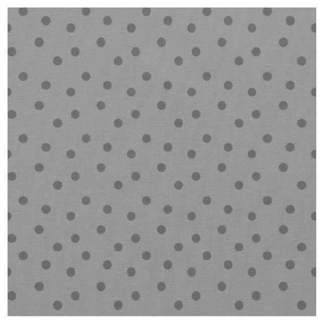 Moderne Polka-Punkte 2 auf Grau Stoff (Nahaufnahme)