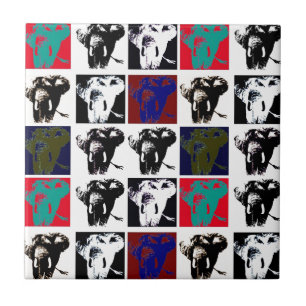 Moderne Pop Art Elephants Keramik Tile Fliese