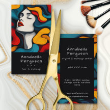Moderne Pop-Art Retro Farbige Haare Make-up