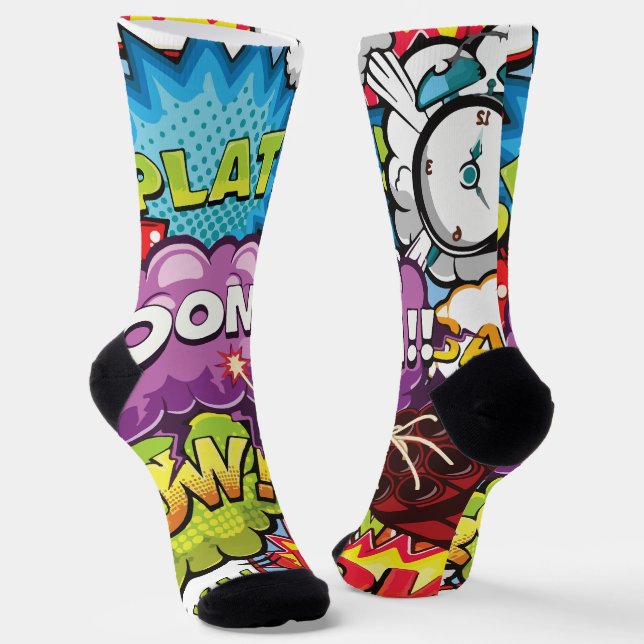 Moderne Pop-Art  Socken (Gewinkelt)