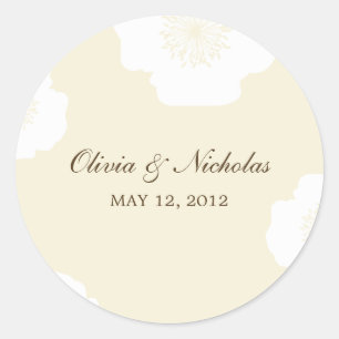 Moderne Poppies bevorzugen Stickers - Mandeln