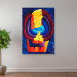 Moderne Portraitmalerei vereint moderne Kunst Leinwanddruck<br><div class="desc">Familie zusammen. Ein modernes Porträtgemälde einer vierköpfigen Familie,  die von der zeitgenössischen Künstlerin Julie Nicholls© geschaffen wurde.</div>
