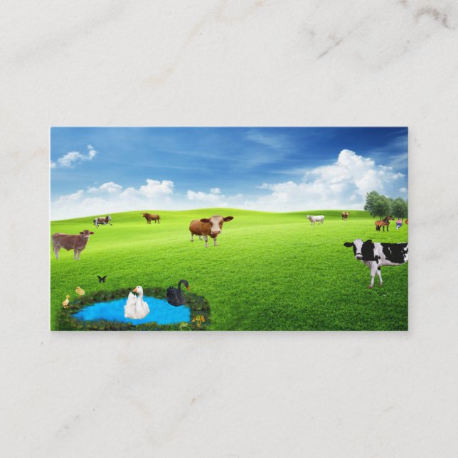 Moderne Postkarte Visitenkarte (Vorderseite)