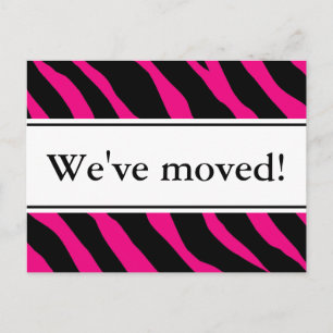 Moderne Postkarten   Rosa Zebrastreifen