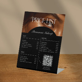 Moderne Preisliste für Kosmetiksalon-Dienstleistun Sockelschild