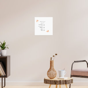 Moderne Preisliste Poster