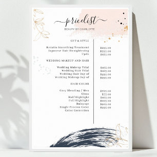 Moderne Preisliste Poster