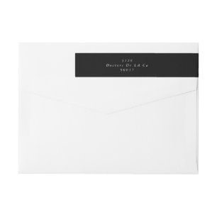 Moderne Premium Black Onyx Schlicht Einfache Hochz