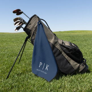 Moderne Premium-Golftasche mit Monogramm Golfhandtuch