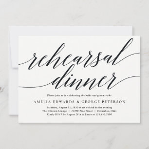 Moderne Probe-Dinner-Einladung Einladung