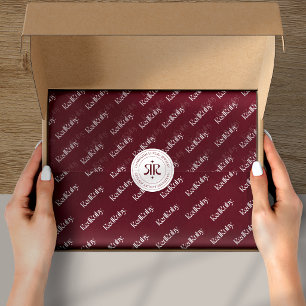 Moderne Produktverpackung Logo Tissue-Papier Seidenpapier