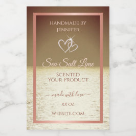 Moderne Produktverpackungsmarken Ocean Brown Sunse Lebensmitteletikett