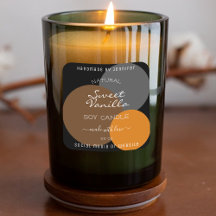 Moderne Produktverpackungsmarken Orange Circles