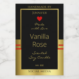 Moderne Produktverpackungsmarken Schwarz und Gold Lebensmitteletikett