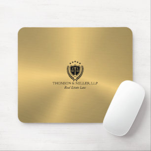 Moderne professionelle Anwaltskanzlei Metallic Gol Mousepad