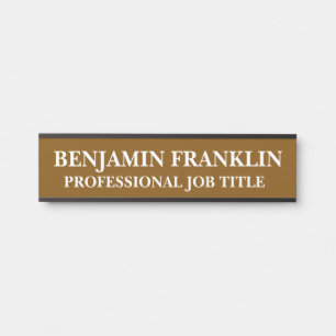 Moderne professionelle Bürotür-Schild Namensschild