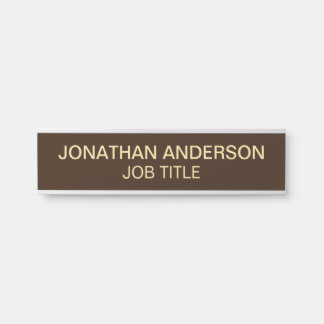Moderne professionelle Bürotür-Schild Namensschild