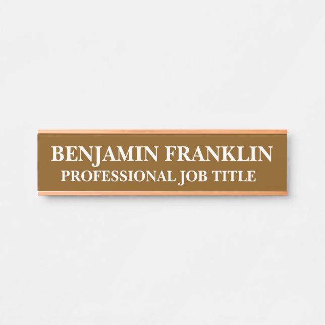 Moderne professionelle Bürotür-Schilder Türschild (Vorderseite )
