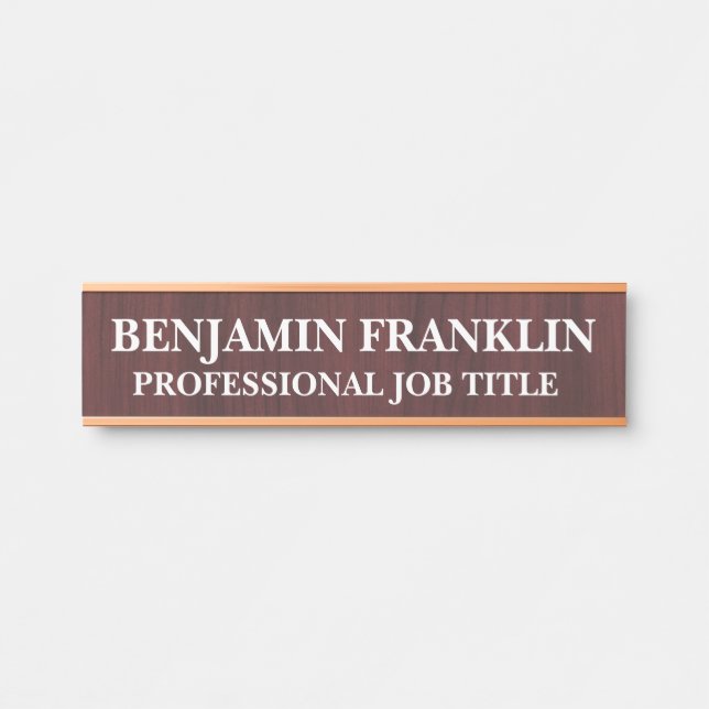 Moderne professionelle Bürotür-Schilder Türschild (Vorderseite )