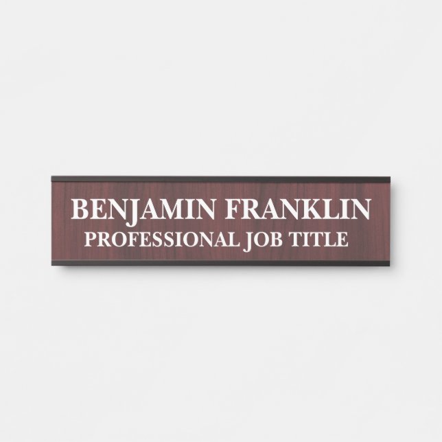 Moderne professionelle Bürotür-Schilder Türschild (Vorderseite )