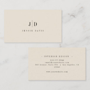 Moderne professionelle einfache Monogramm-Schriftz Visitenkarte