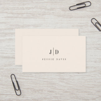 Moderne professionelle einfache Monogramm Visitenkarte
