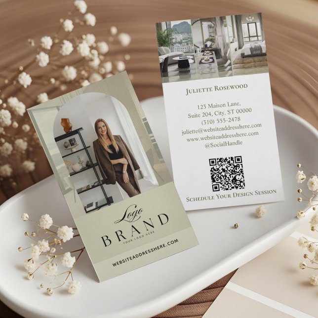 Moderne professionelle Fotoarchiv-Fotogalerie-Logo Visitenkarte (Modern Professional Photo Arch Photo Galley Logo Business Card)