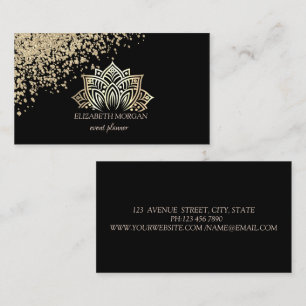 Moderne professionelle Gold-Diamanten Gold-Lotos S Visitenkarte