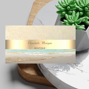 Moderne Professionelle, Gold Konfetti, Streifen Visitenkarte