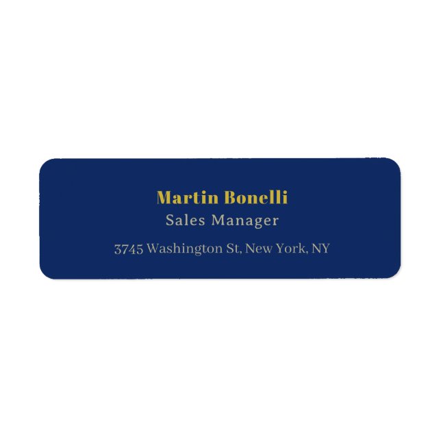 Moderne professionelle Gold- und Blaukolor-Serif-S (Vorne)