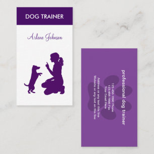 Moderne professionelle Hundethemen-Geschäftskarten Visitenkarte