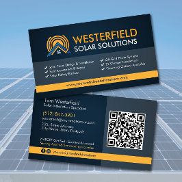 Moderne professionelle Installation von Solarmodul Visitenkarte