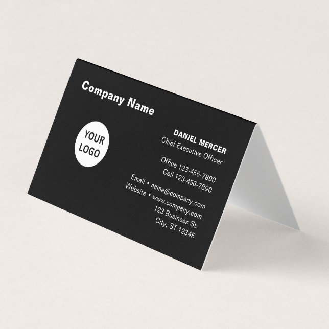 Moderne professionelle Logo-Design Visitenkarten (Vorderseite)