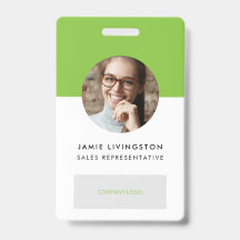 Moderne professionelle Logo-Foto-ID-Karte in einer