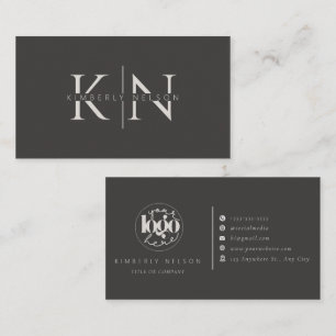 Moderne professionelle minimalistische Monogramme Visitenkarte