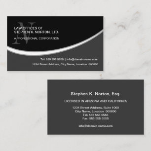 Moderne professionelle Monogramm Visitenkarte