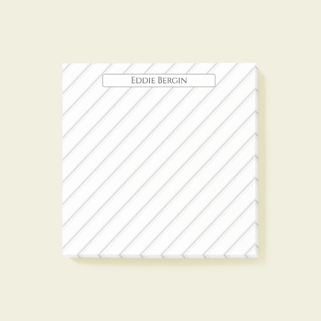 Moderne professionelle personalisierte Namen Post-it Klebezettel (Von Creator hochgeladen)