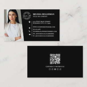 Moderne professionelle QR-Code-Foto-Logo für Schwa Visitenkarte