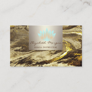 Moderne professionelle Reize, Lotus, Marmor Visitenkarte