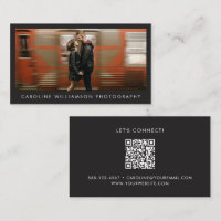 Moderne professionelle Schwarz-Weiß-Fotografie-QR