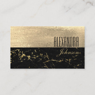 Moderne professionelle schwarze Gold Visitenkarte