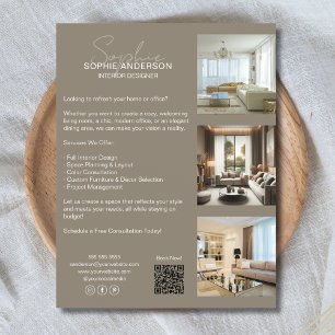 Moderne professionelle Taupe-Geschäfte Flyer