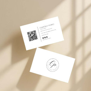 Moderne professionelle Visitenkarte mit QR-Code