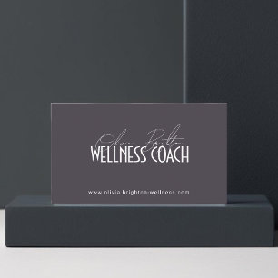 Moderne professionelle Wellness-Coach-Businesscard Visitenkarte