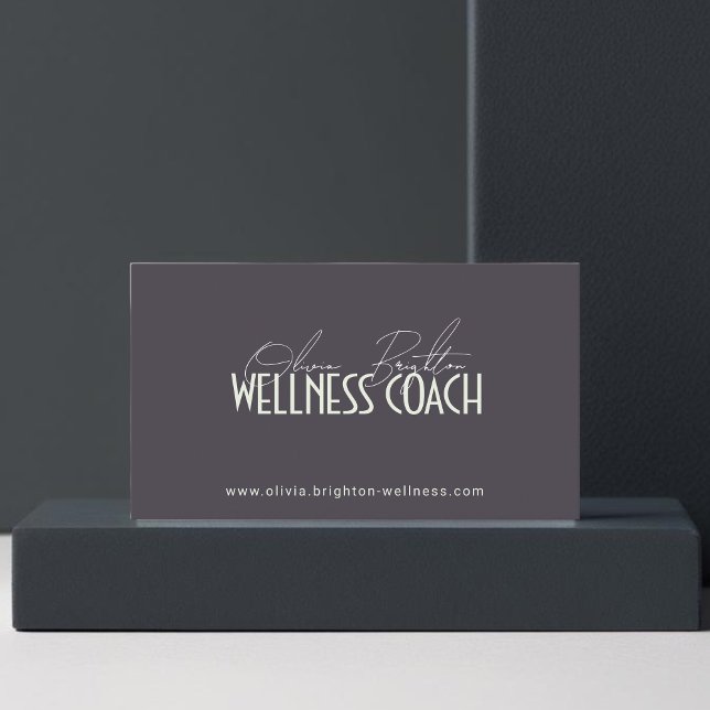 Moderne professionelle Wellness-Coach High-End Visitenkarte (Von Creator hochgeladen)