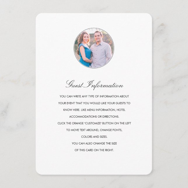 Moderne Profilrichtungen/Informationskarte Begleitkarte (Vorderseite)