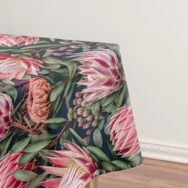 Moderne Protea-Botanik-Ästhetik Tischdecke (Beispiel)