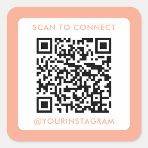 moderne Prüfung zur Verbindung von Marketing qr Quadratischer Aufkleber